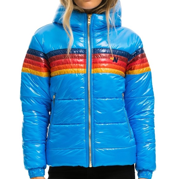 Aviator Nation STRIPE LUXE TREKKER JACKET unisex